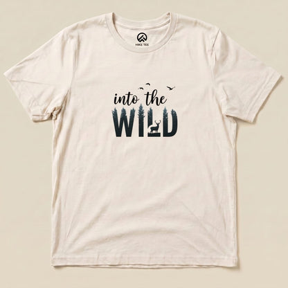 Into the wild Shirt Hike Tee T-Shirt Natural / S
