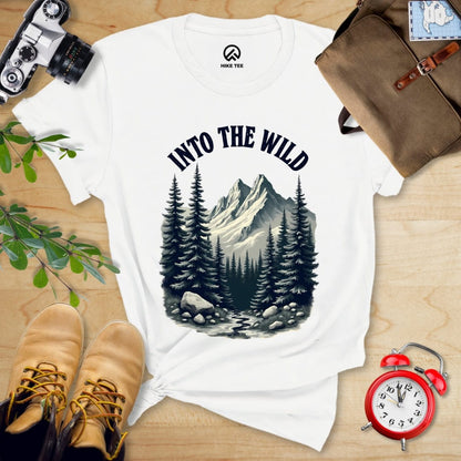 Hike Tee T-Shirt White / S Into The Wild Shirt