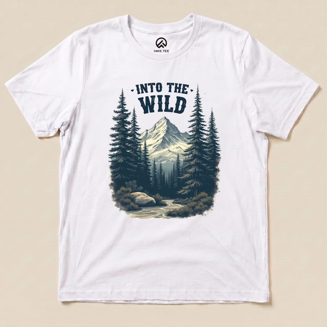 Into the Wild Shirt Hike Tee T-Shirt White / S