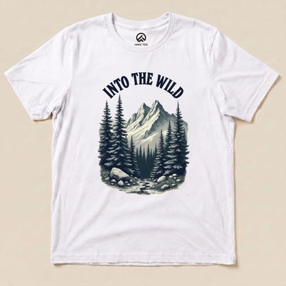 Into The Wild Shirt Hike Tee T-Shirt White / S