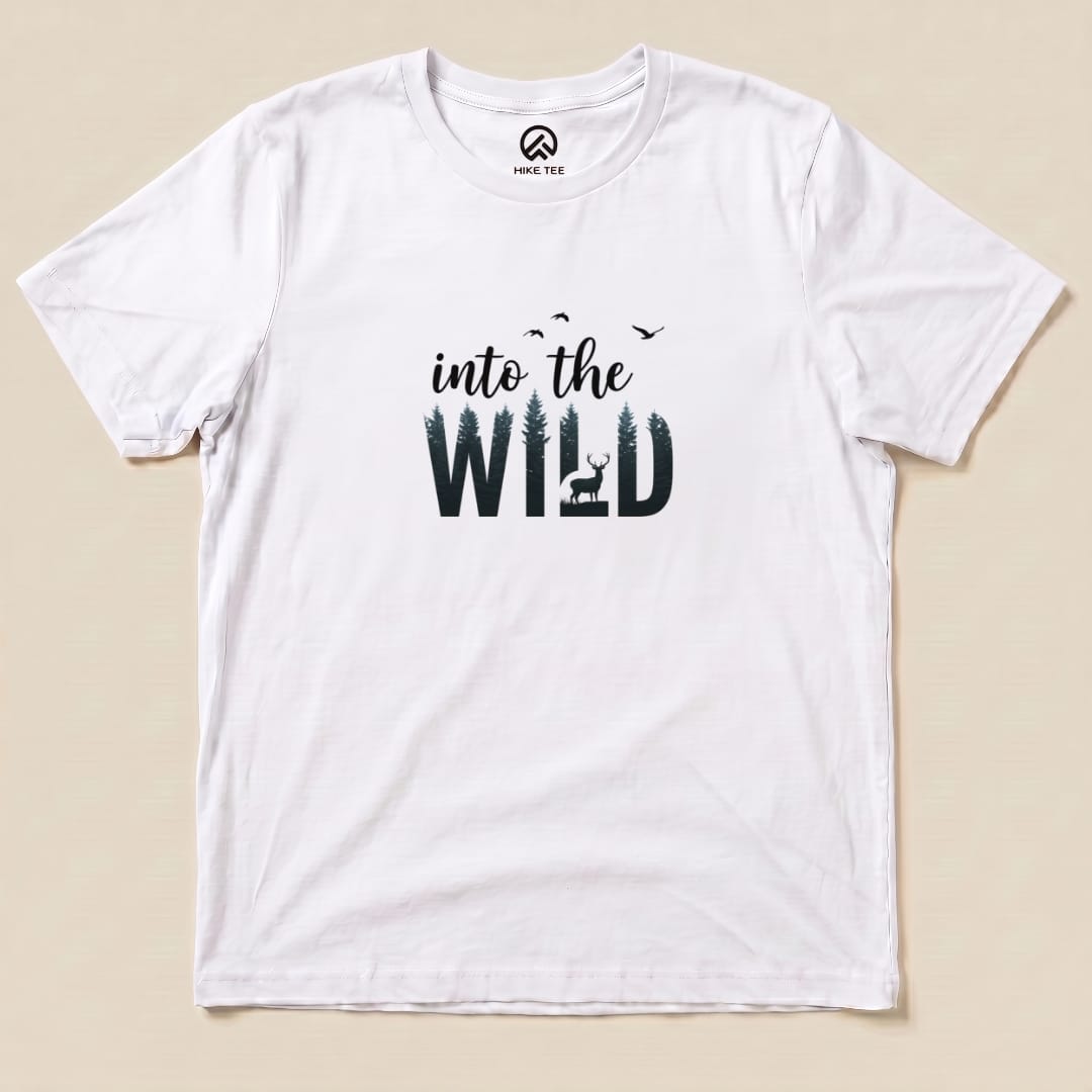 Into the wild Shirt Hike Tee T-Shirt White / S