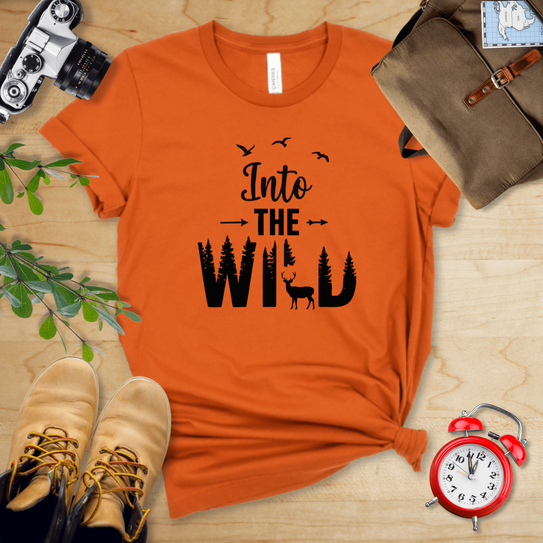 Hike Tee T-Shirt Autumn / S Into The Wild With Deer Shirt