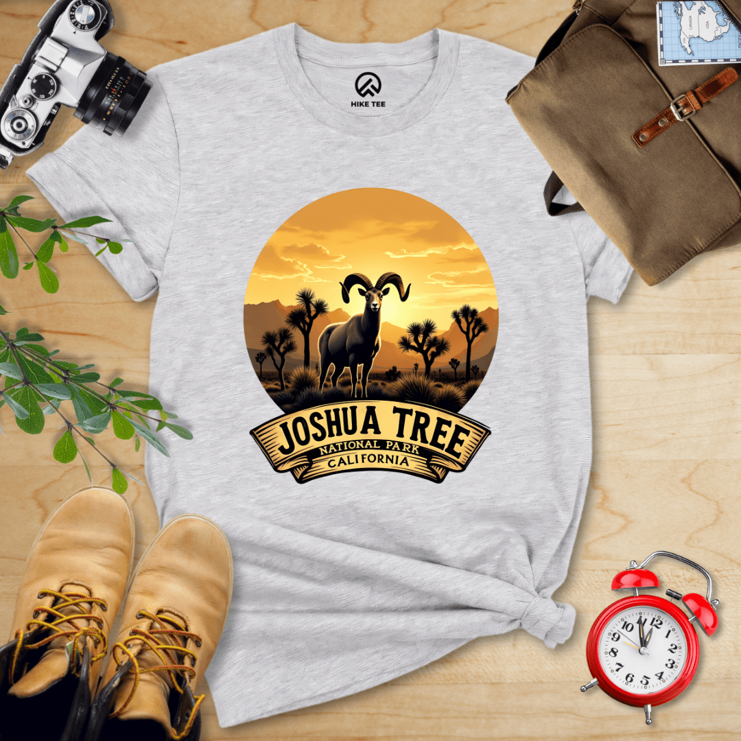 Hike Tee T-Shirt Athletic Heather / S Joshua Tree Bighorn Sheep Shirt