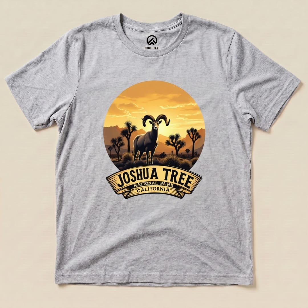 Joshua Tree Bighorn Sheep Shirt Hike Tee T-Shirt Athletic Heather / S