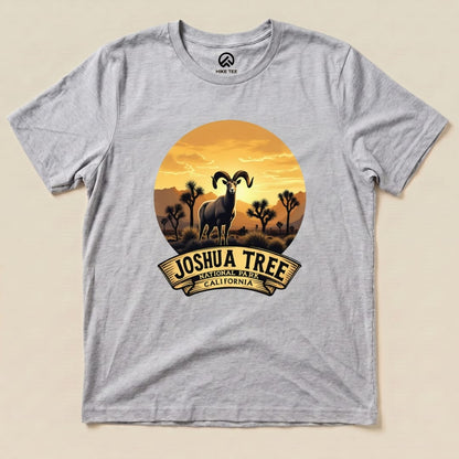 Joshua Tree Bighorn Sheep Shirt Hike Tee T-Shirt Athletic Heather / S