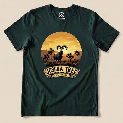 Joshua Tree Bighorn Sheep Shirt Hike Tee T-Shirt Forest / S