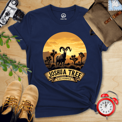 Hike Tee T-Shirt Navy / S Joshua Tree Bighorn Sheep Shirt