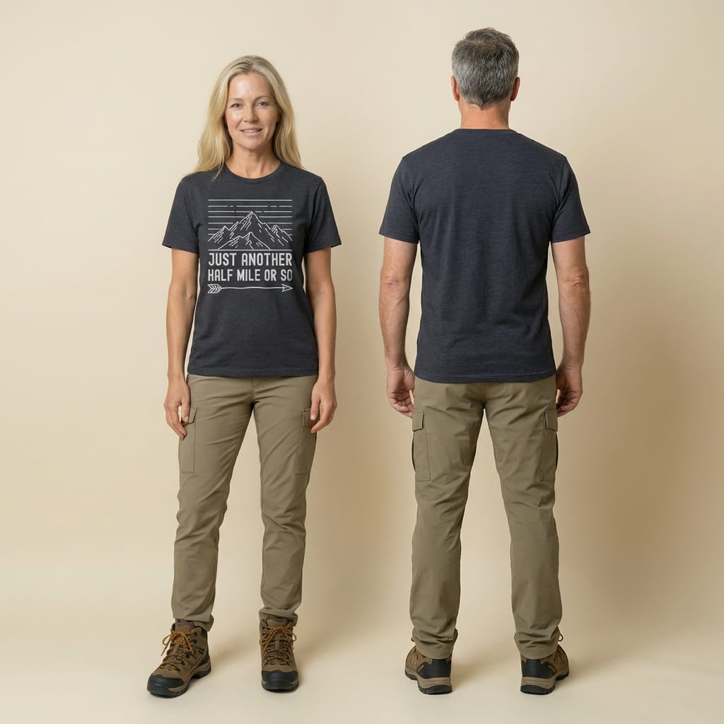 Hike Tee T-Shirt Just Another Half Mile Or So Shirt