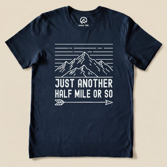 Hike Tee T-Shirt Navy / S Just Another Half Mile Or So Shirt
