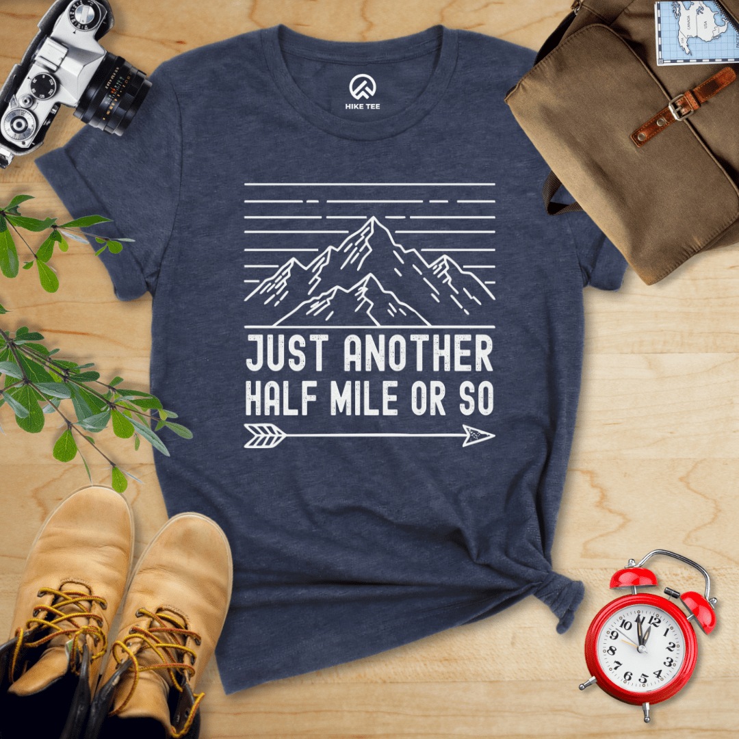 Hike Tee T-Shirt Heather Navy / S Just Another Half Mile Or So