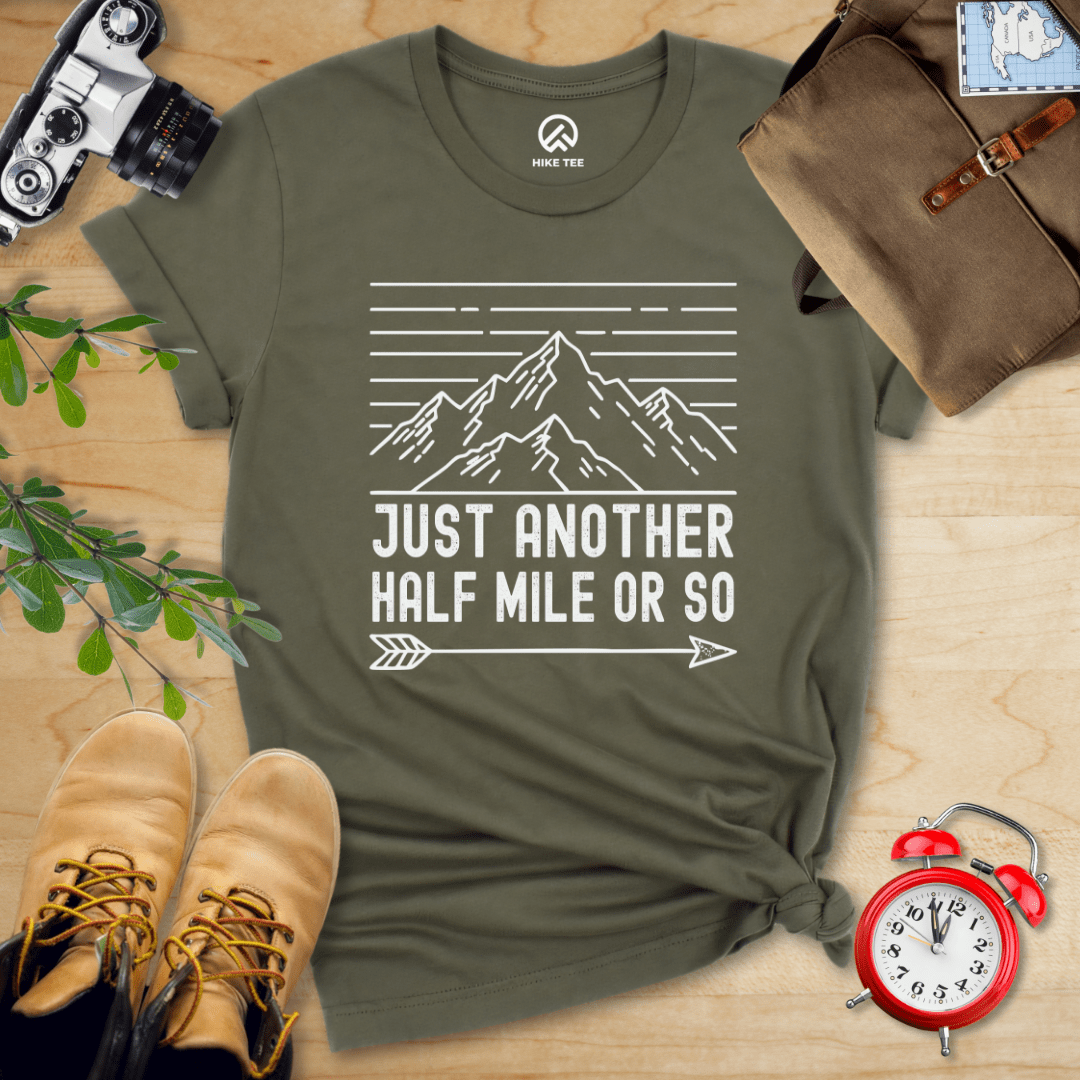 Hike Tee T-Shirt Military Green / S Just Another Half Mile Or So