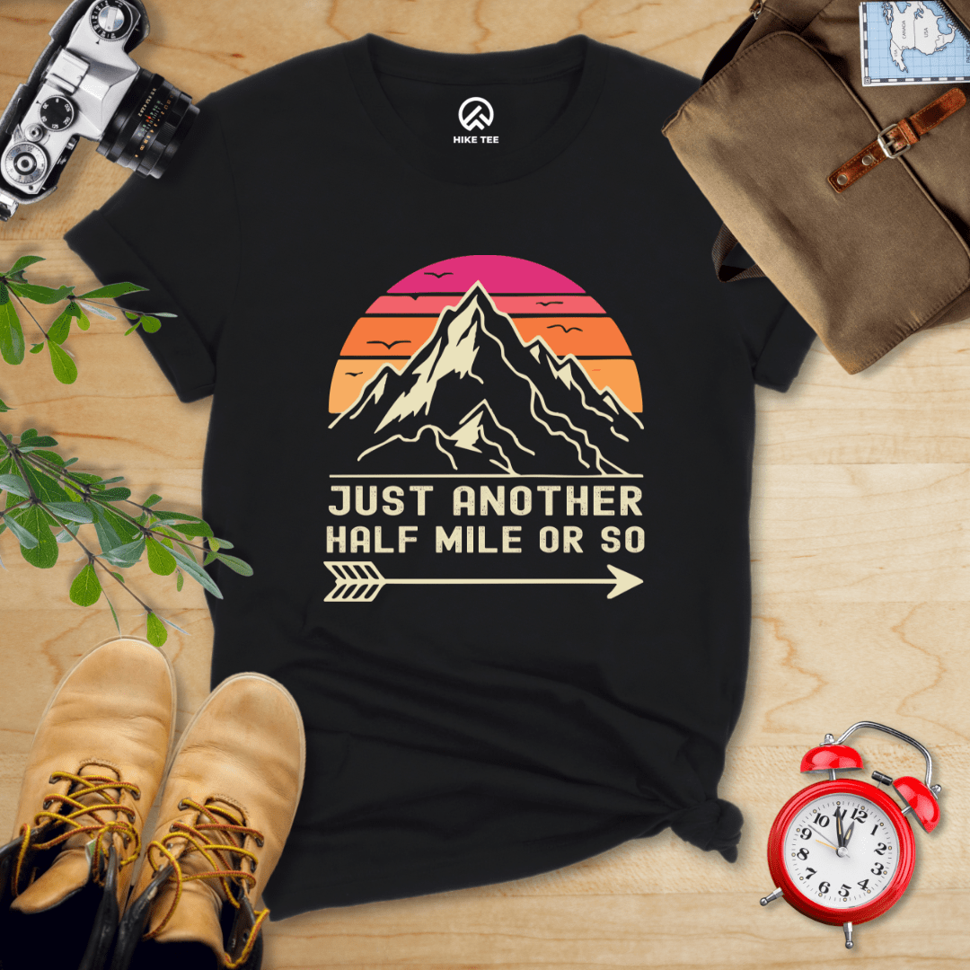 Hike Tee T-Shirt Black / S Just Another Half Mile Shirt