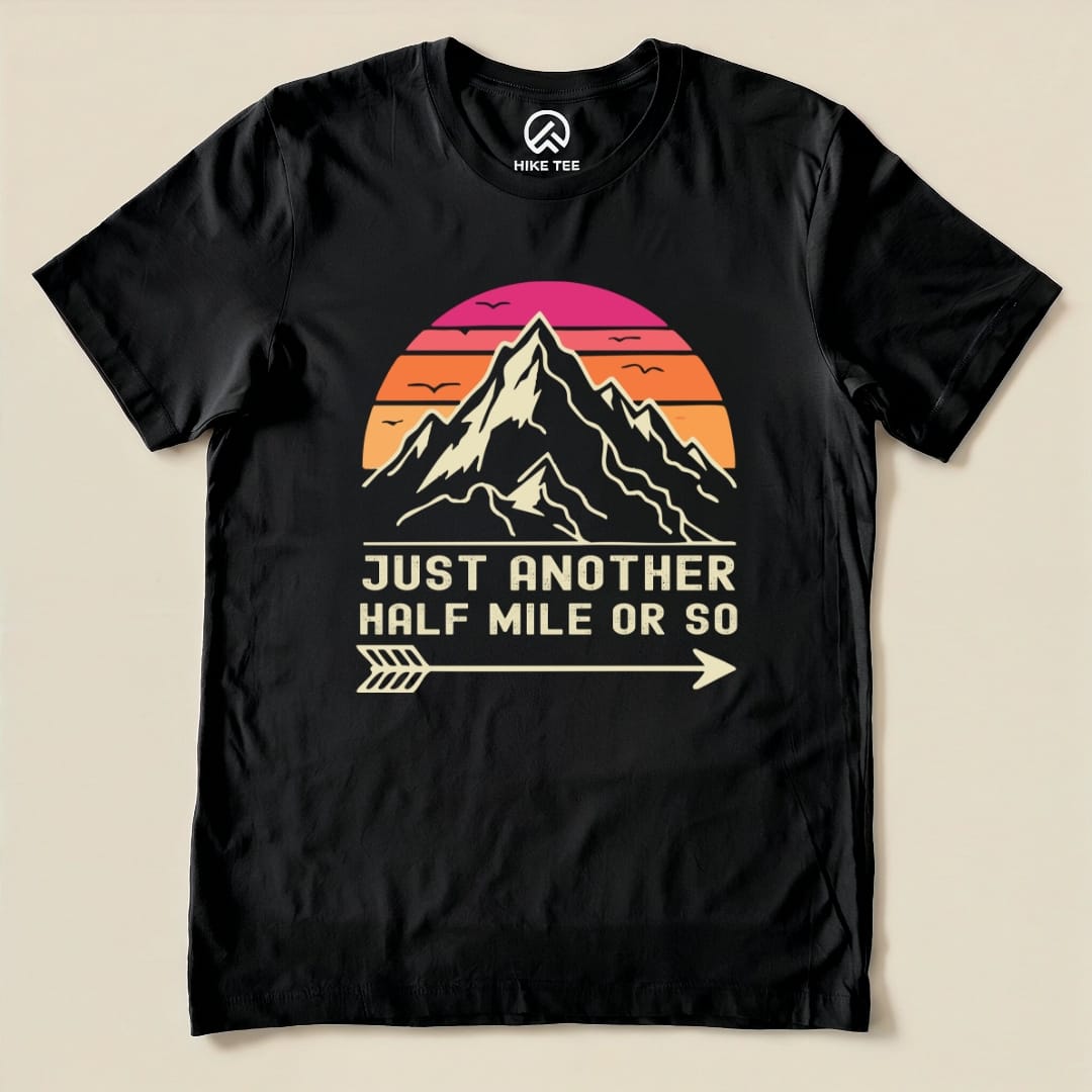 Hike Tee T-Shirt Black / S Just Another Half Mile Shirt