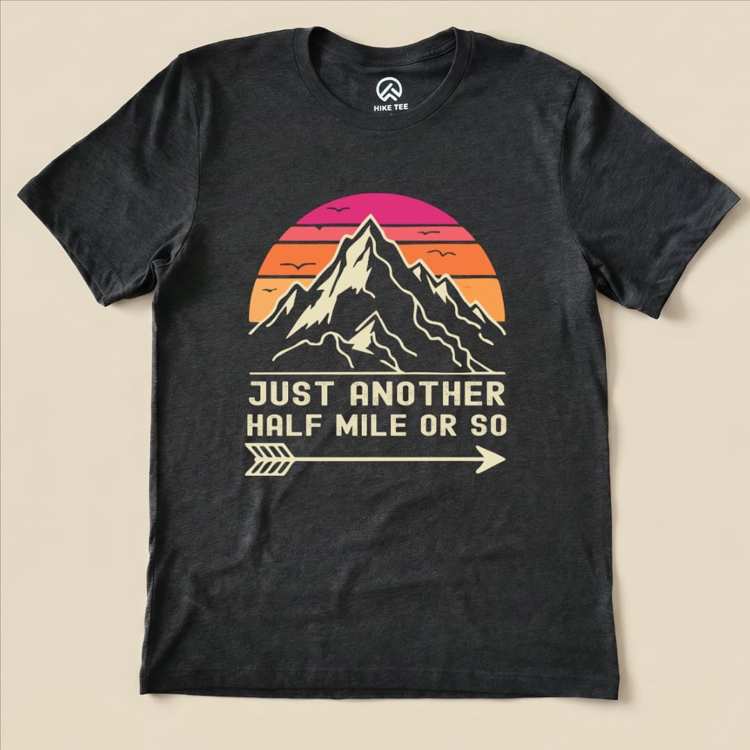 Hike Tee T-Shirt Dark Grey Heather / S Just Another Half Mile Shirt