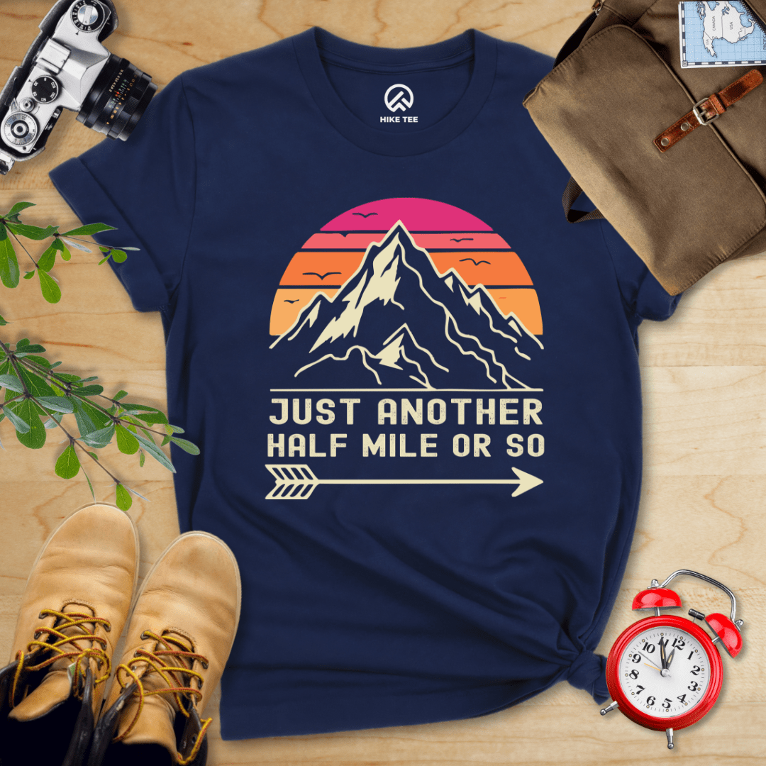 Hike Tee T-Shirt Navy / S Just Another Half Mile Shirt