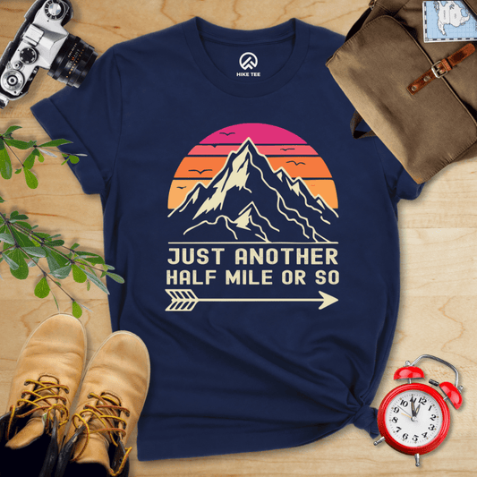 Hike Tee T-Shirt Navy / S Just Another Half Mile Shirt