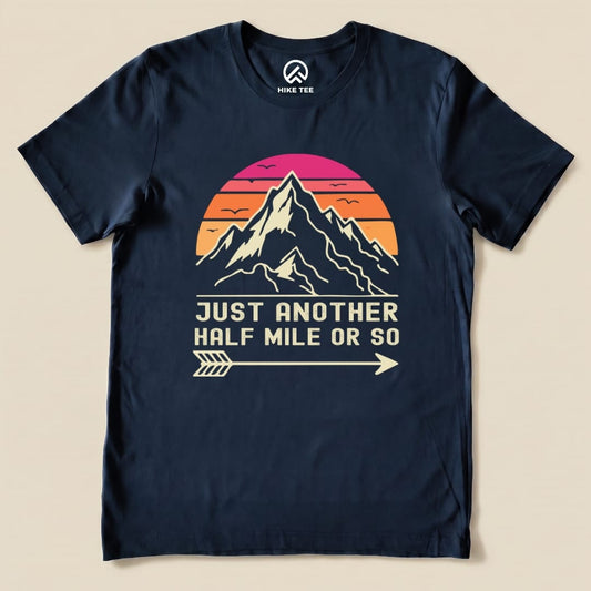 Hike Tee T-Shirt Navy / S Just Another Half Mile Shirt