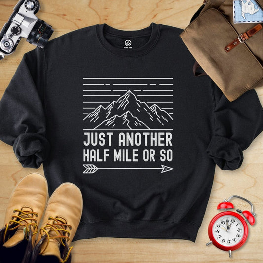 Hike Tee Sweatshirt Black / S Just Another Mile Sweatshirt