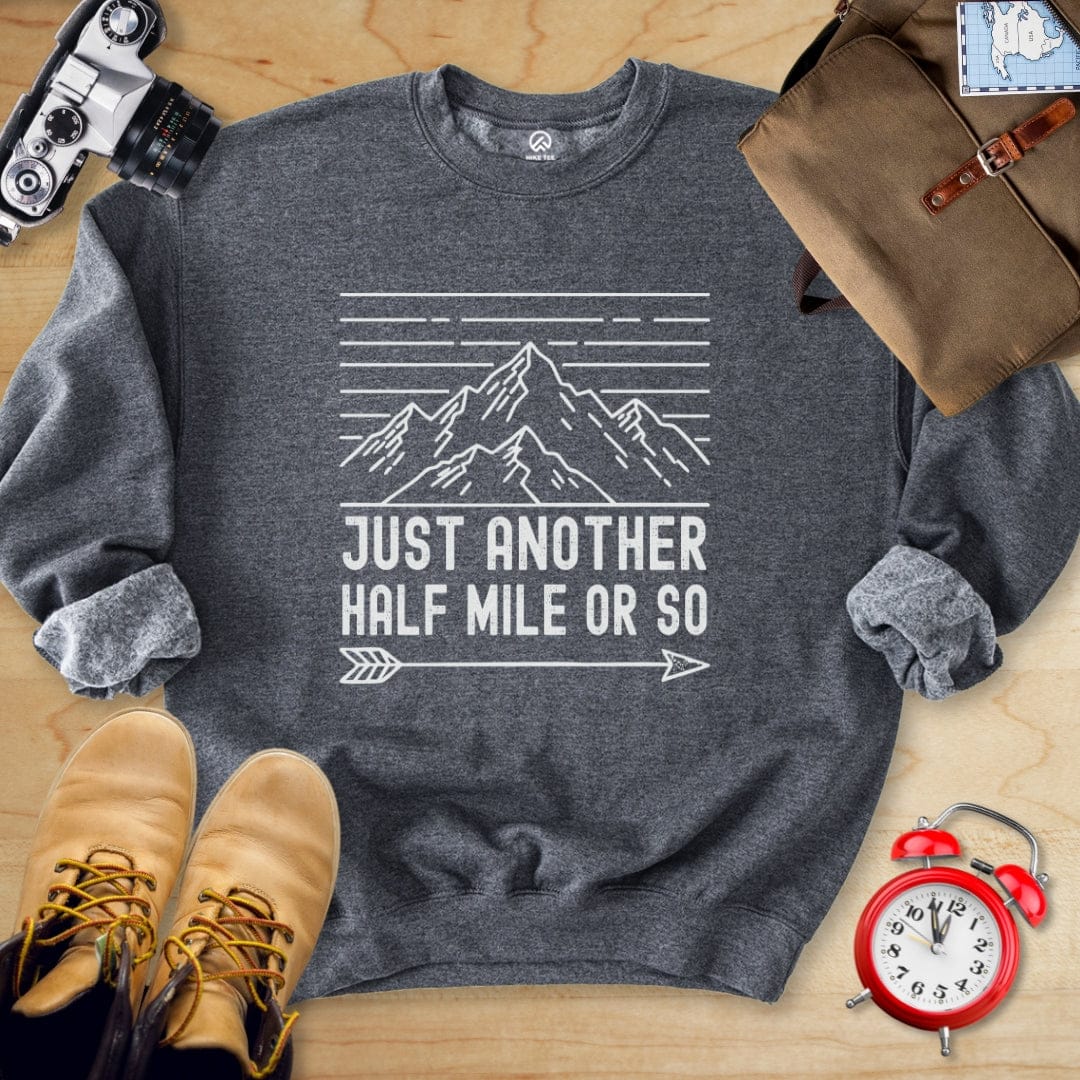 Hike Tee Sweatshirt Dark Heather / S Just Another Mile Sweatshirt