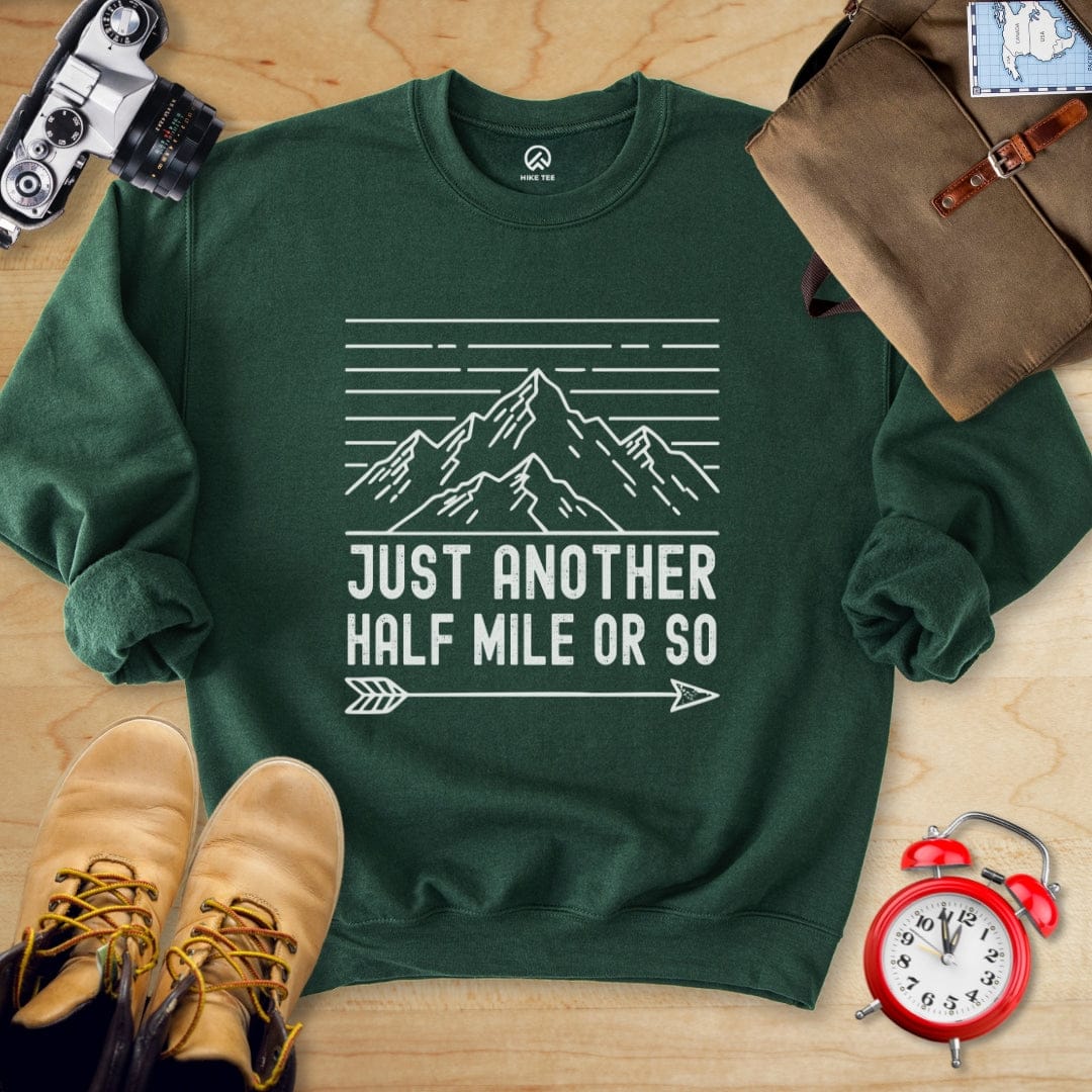 Hike Tee Sweatshirt Forest Green / S Just Another Mile Sweatshirt