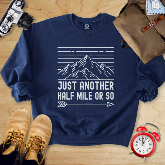 Hike Tee Sweatshirt Navy / S Just Another Mile Sweatshirt