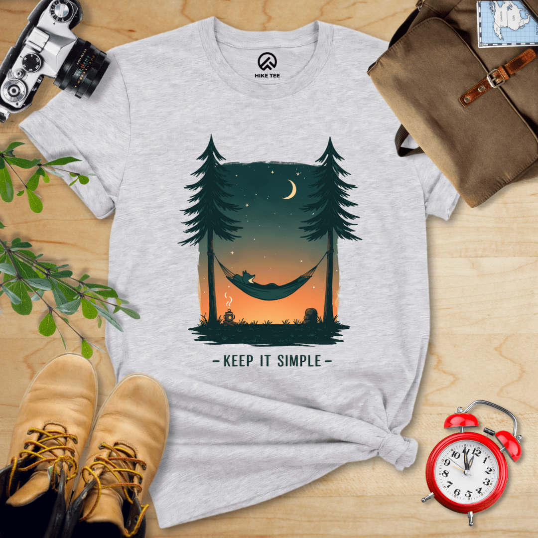 Hike Tee T-Shirt Athletic Heather / S Keep It Simple Shirt