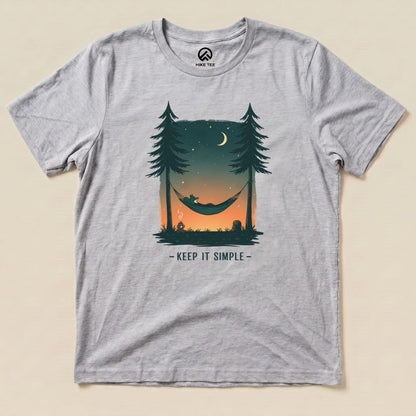 Keep It Simple Shirt Hike Tee T-Shirt Athletic Heather / S