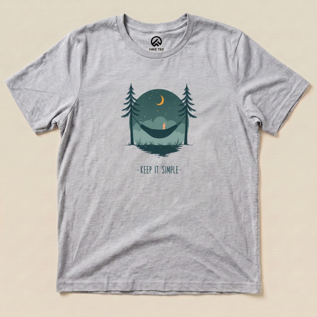 Keep It Simple Shirt Hike Tee T-Shirt Athletic Heather / S