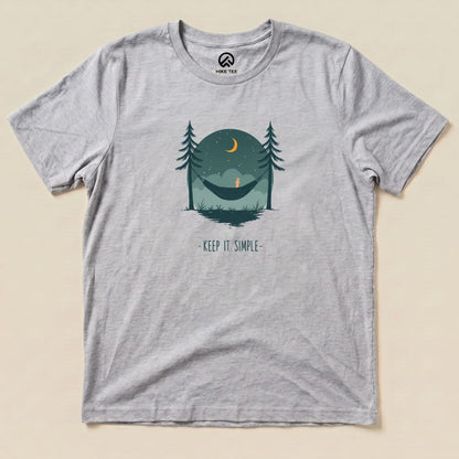 Keep It Simple Shirt Hike Tee T-Shirt Athletic Heather / S