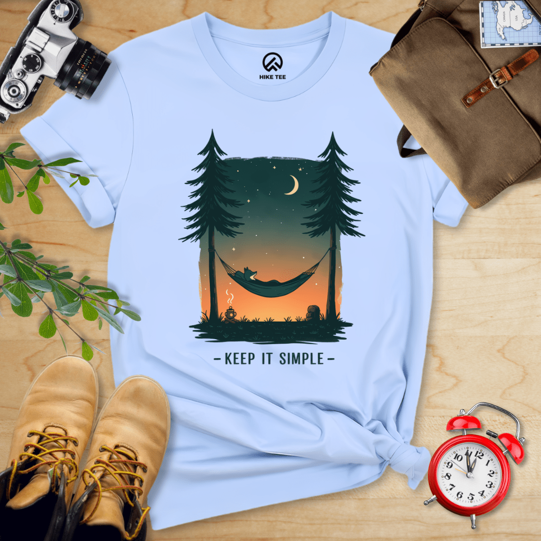 Hike Tee T-Shirt Baby Blue / S Keep It Simple Shirt