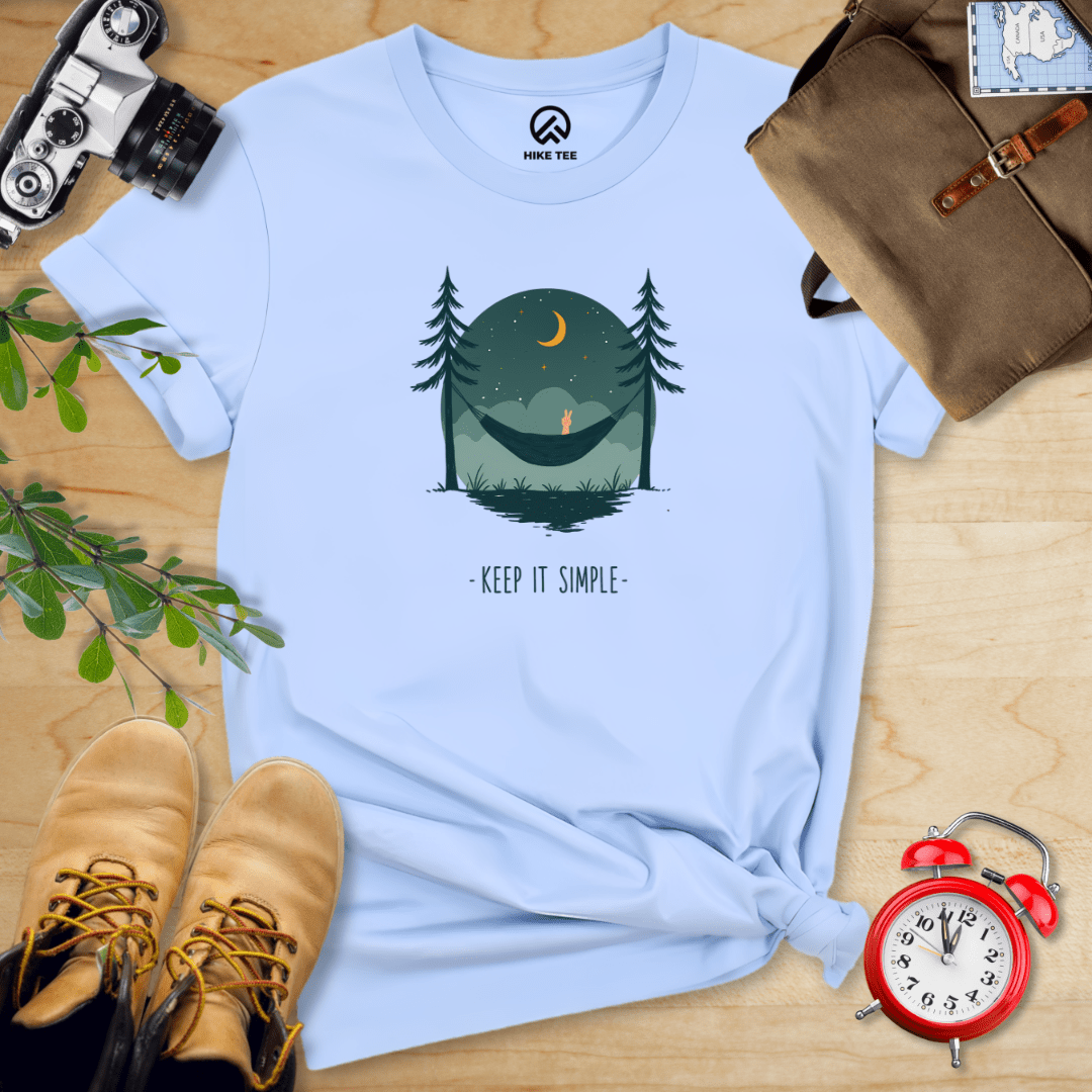Hike Tee T-Shirt Baby Blue / S Keep It Simple Shirt