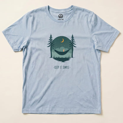 Keep It Simple Shirt Hike Tee T-Shirt Baby Blue / S
