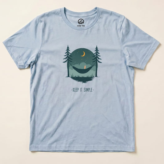 Keep It Simple Shirt Hike Tee T-Shirt Baby Blue / S