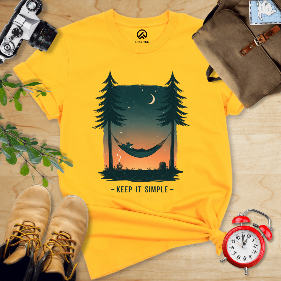 Hike Tee T-Shirt Gold / S Keep It Simple Shirt