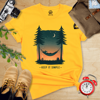 Hike Tee T-Shirt Gold / S Keep It Simple Shirt