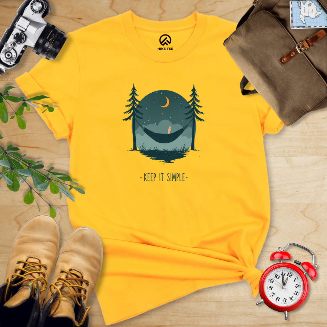 Hike Tee T-Shirt Gold / S Keep It Simple Shirt