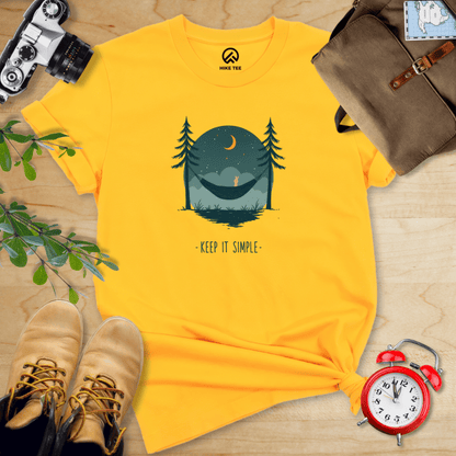 Hike Tee T-Shirt Gold / S Keep It Simple Shirt