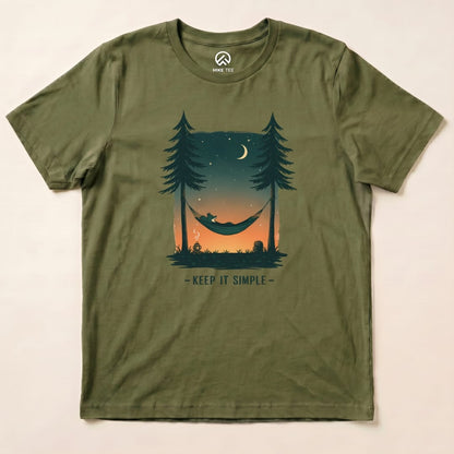 Keep It Simple Shirt Hike Tee T-Shirt Military Green / S