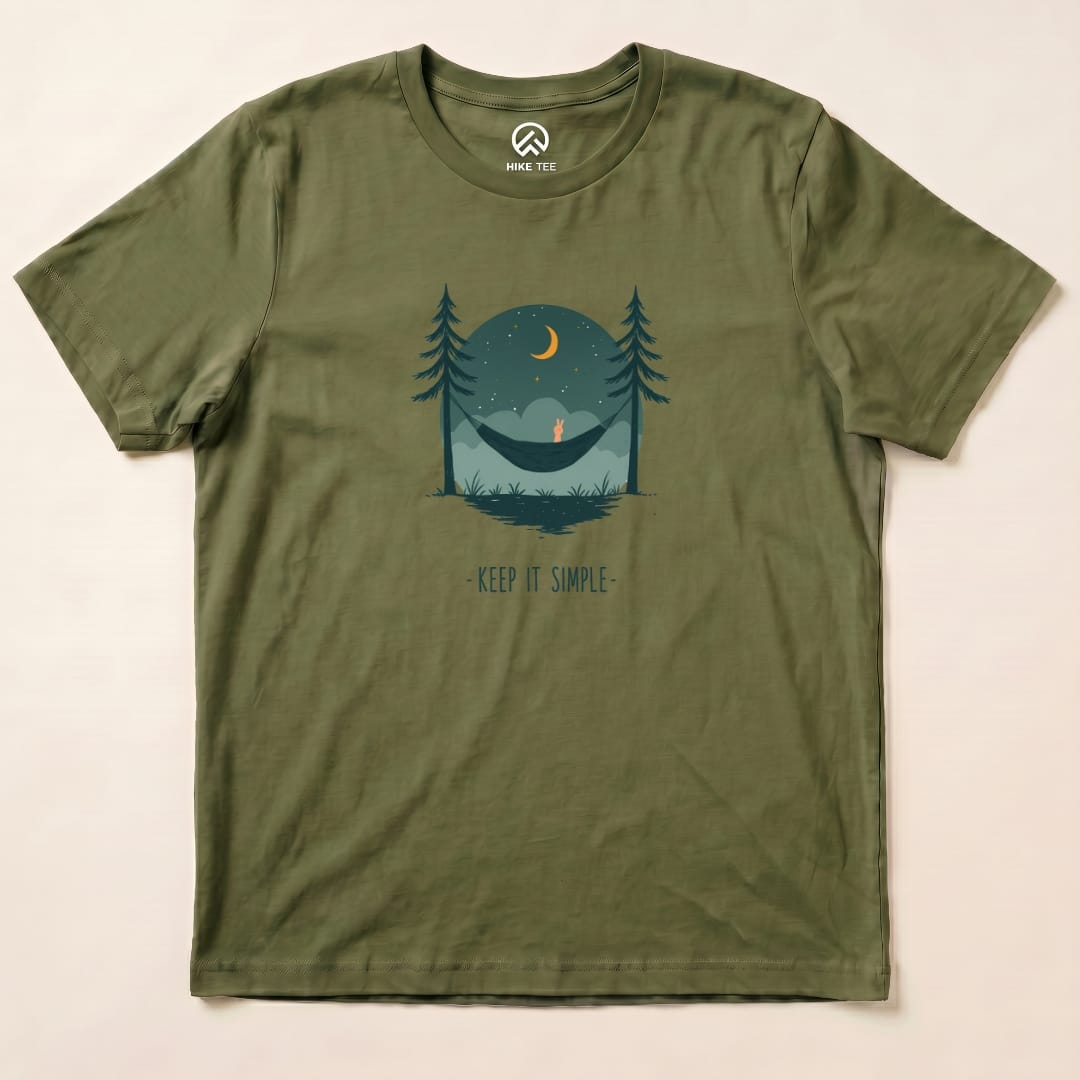 Keep It Simple Shirt Hike Tee T-Shirt Military Green / S