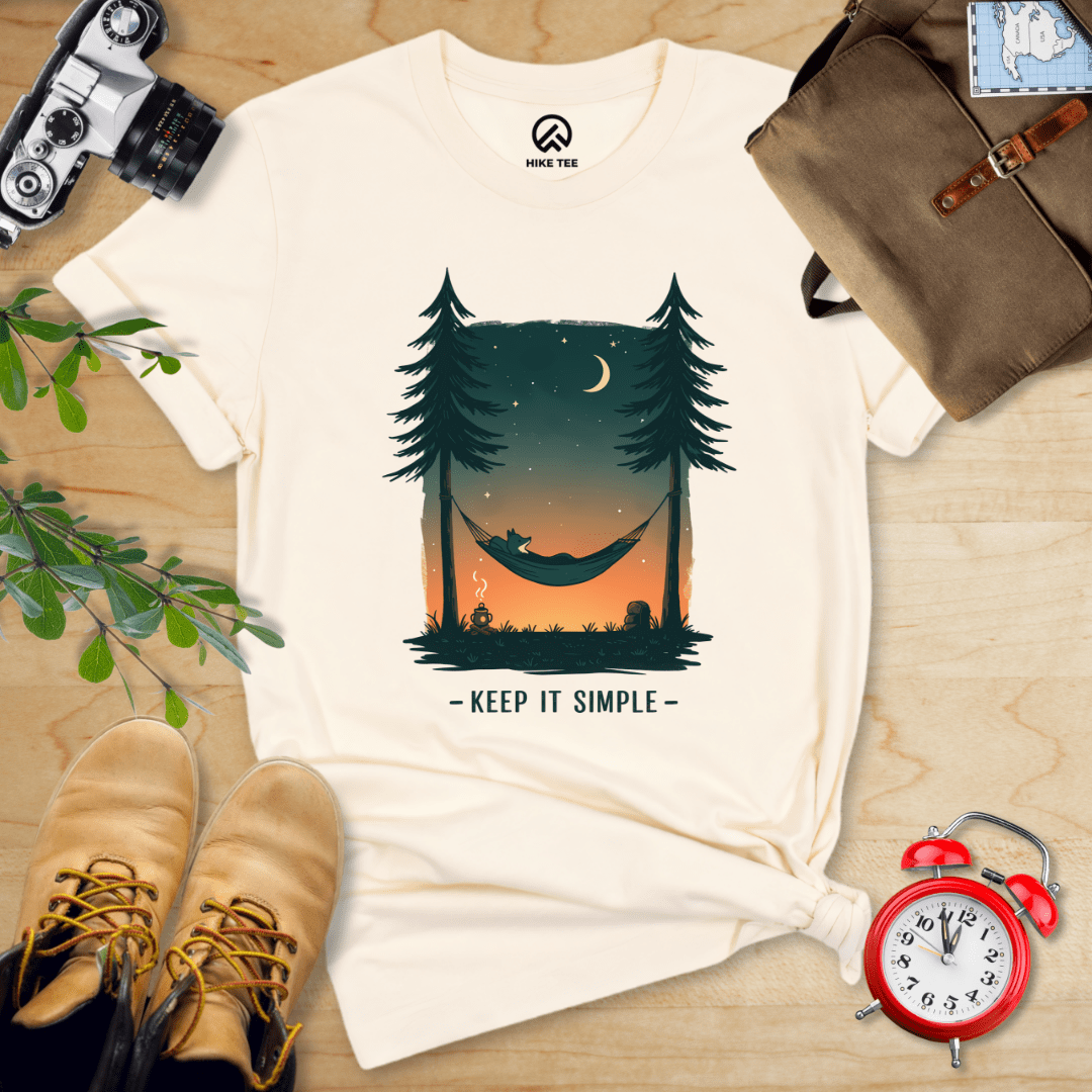 Hike Tee T-Shirt Natural / S Keep It Simple Shirt