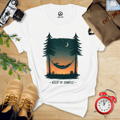 Hike Tee T-Shirt White / S Keep It Simple Shirt