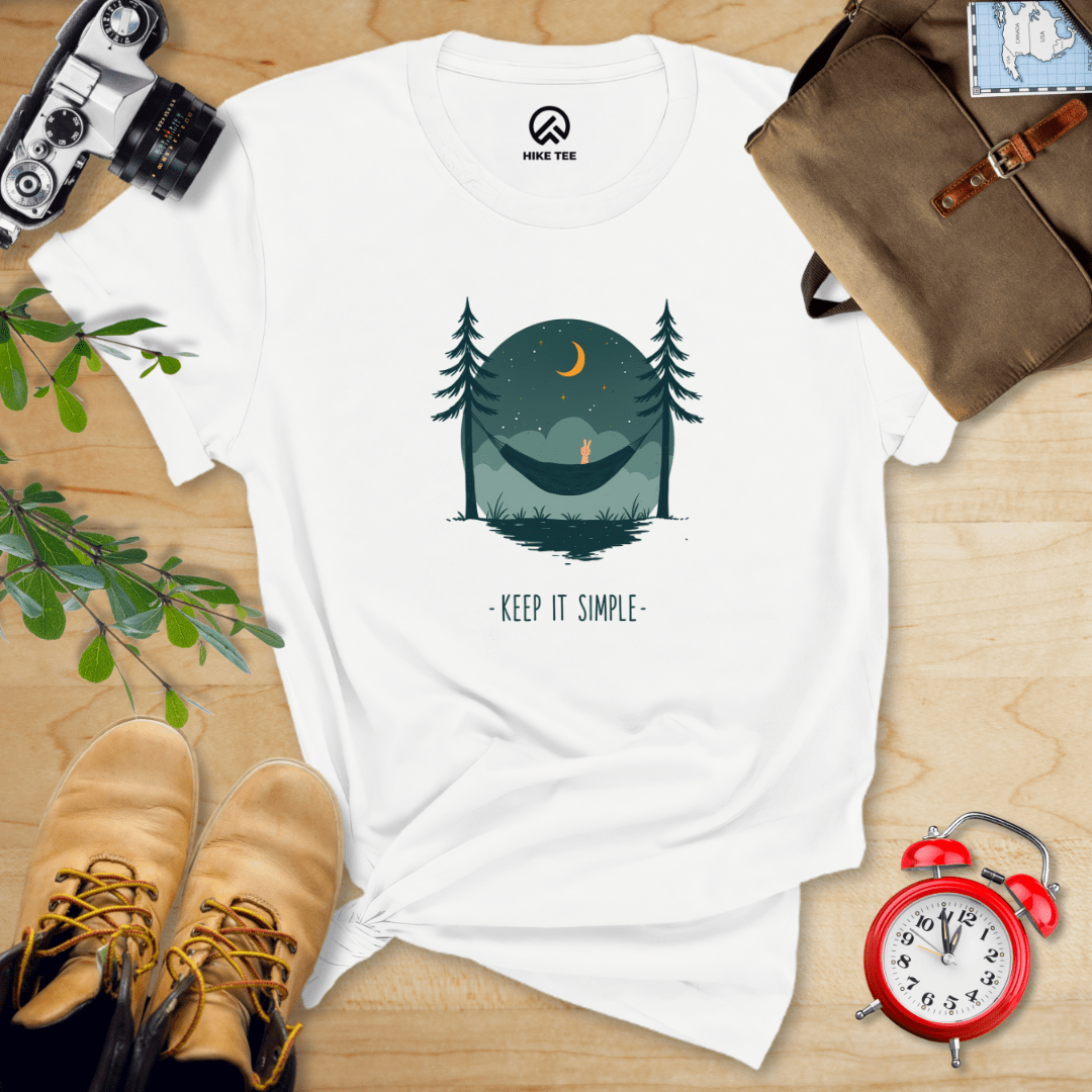 Hike Tee T-Shirt White / S Keep It Simple Shirt