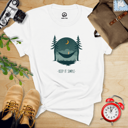 Hike Tee T-Shirt White / S Keep It Simple Shirt