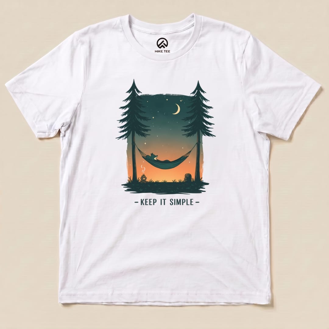 Keep It Simple Shirt Hike Tee T-Shirt White / S