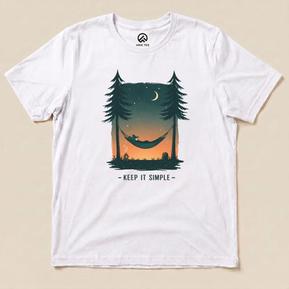Keep It Simple Shirt Hike Tee T-Shirt White / S