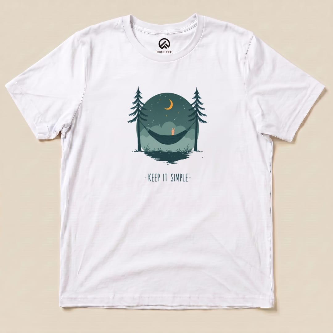Keep It Simple Shirt Hike Tee T-Shirt White / S