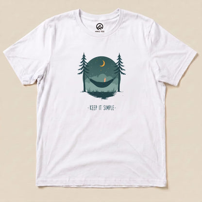 Keep It Simple Shirt Hike Tee T-Shirt White / S
