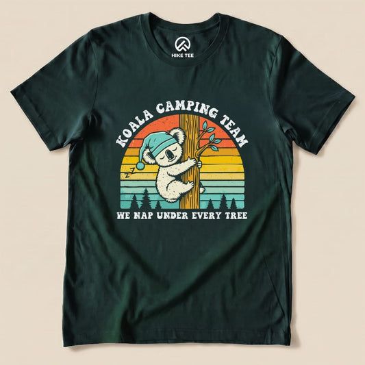 Koala Camping Crew Retro Shirt Hike Tee T-Shirt Forest / S