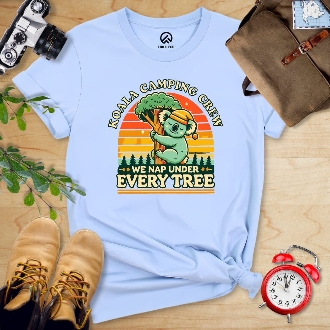 Hike Tee T-Shirt Baby Blue / S Koala Camping Crew Shirt
