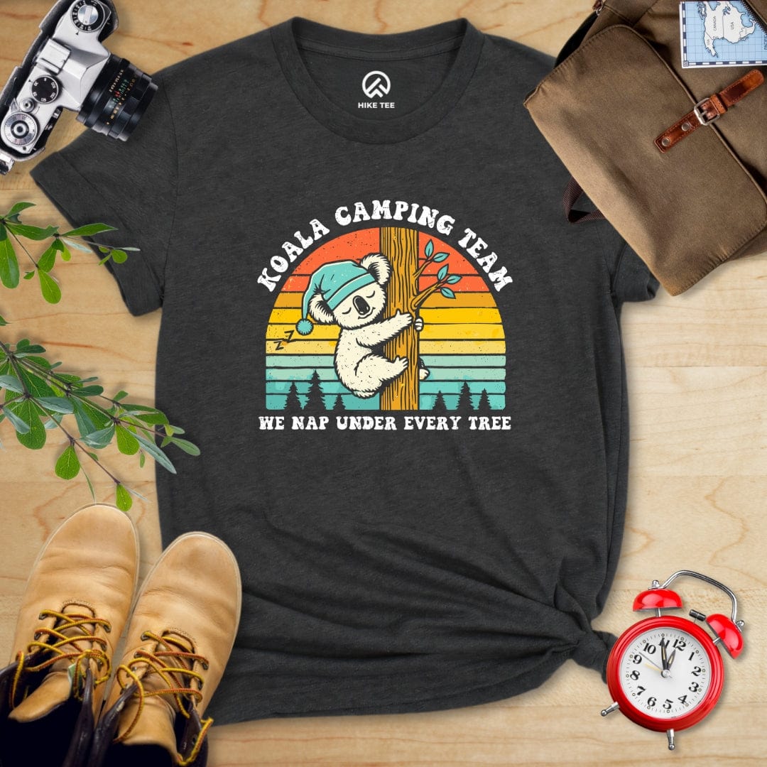 Hike Tee T-Shirt Dark Grey Heather / S Koala Camping Crew Shirt